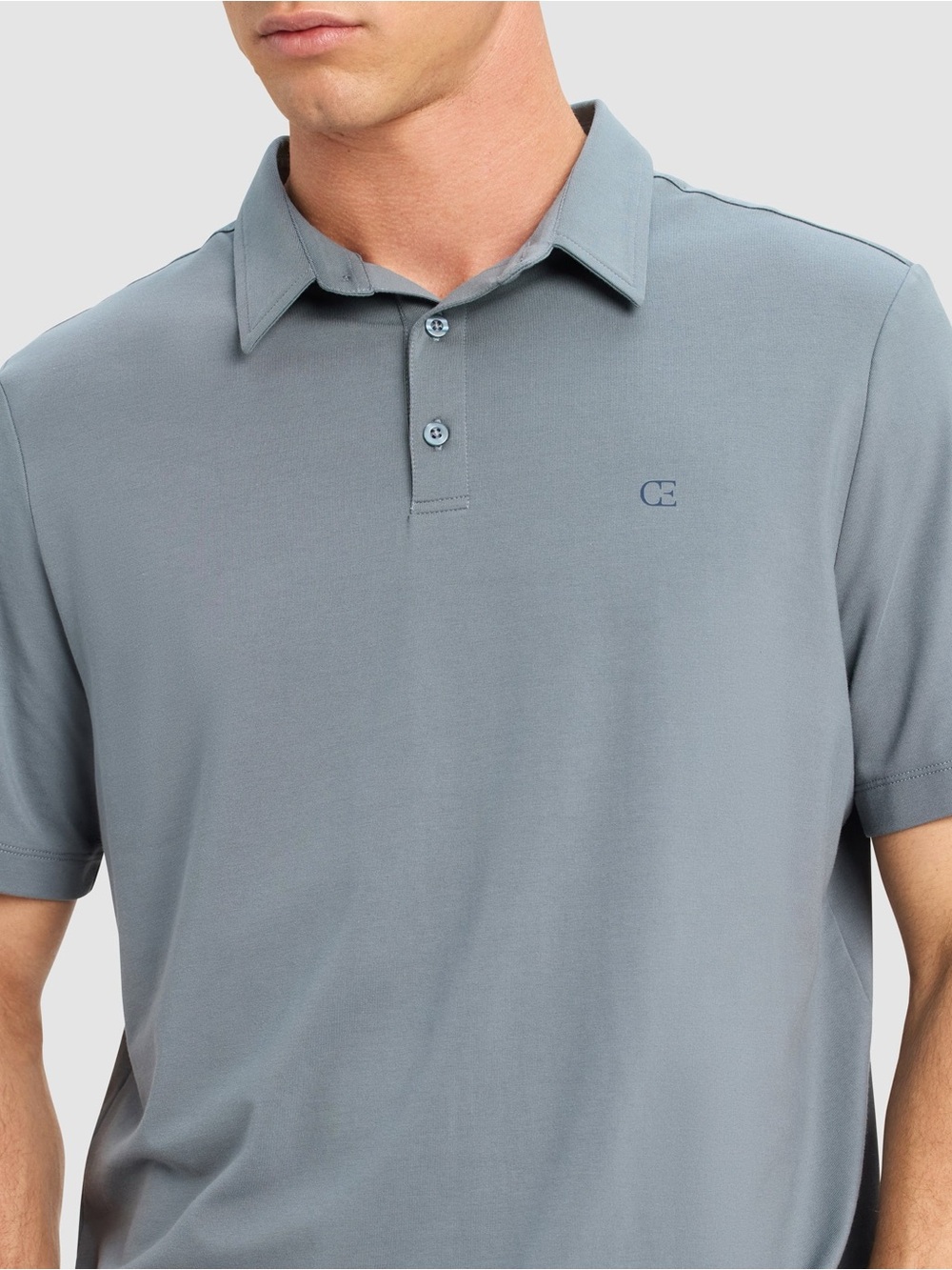Cozy Earth Men’s Everyday Polo S Deep Blue Short Sleeve Classic Fit NWT MSRP $74